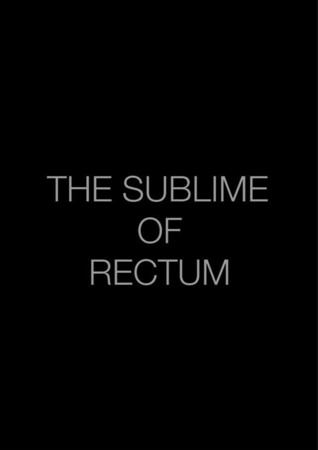 The Sublime of Rectum