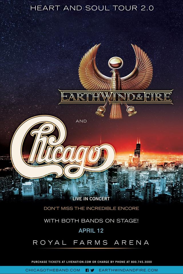 Chicago and Earth, Wind & Fire - Heart and Soul Tour 2015